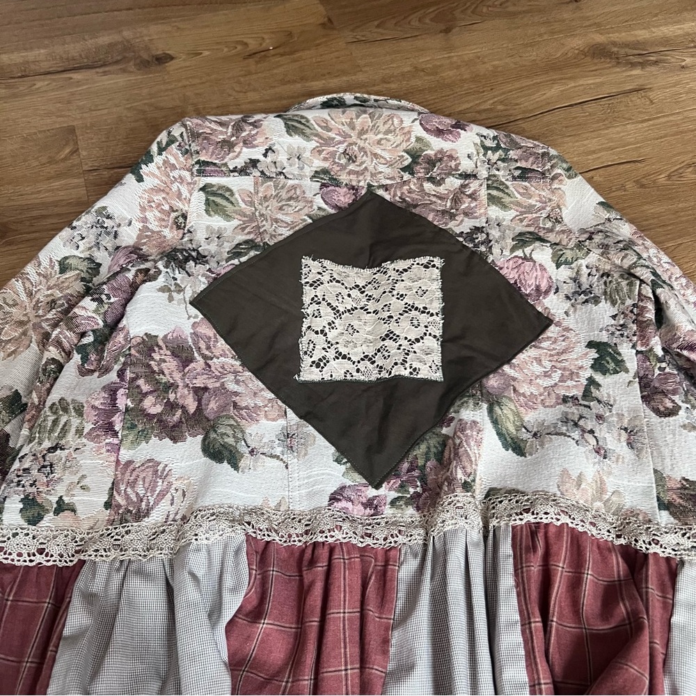 Hand Crafted Floral Patchwork Jacket – One of a Kind - Picture 13 of 13